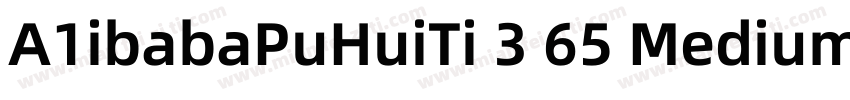 A1ibabaPuHuiTi 3 65 Medium字体转换